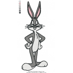 Bugs Bunny Embroidery Cartoon_01